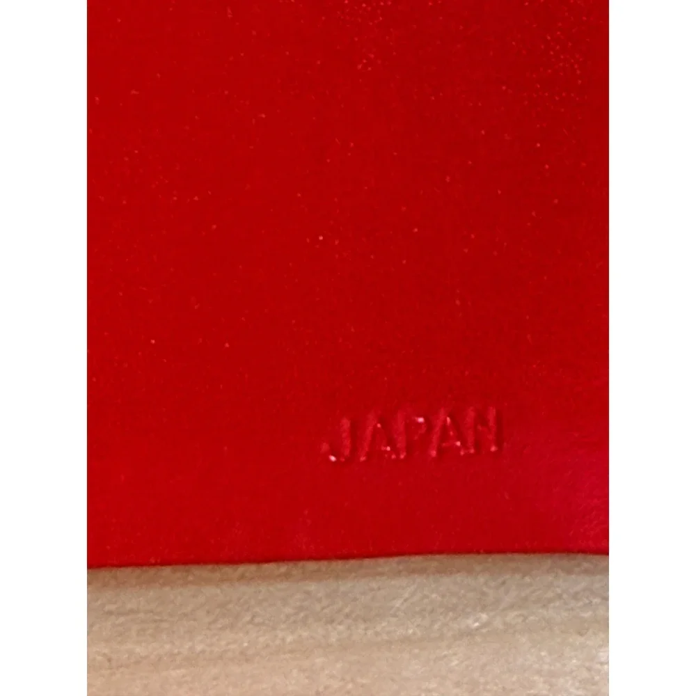Vintage Red Teal Blue Gold Filigree Address Book Made in Japan Gilded Edge